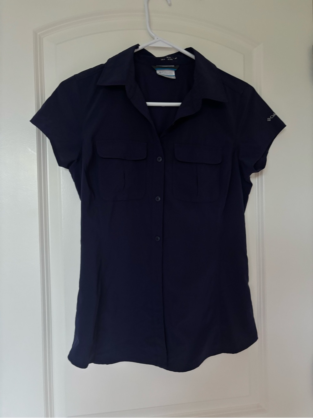 Columbia Navy Short Sleeve